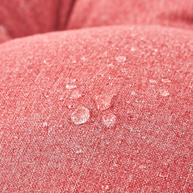 ARTPLAN All Weather Chair Outdoor Cushions Wicker Tufted Pillow with Back for Outdoor Furniture