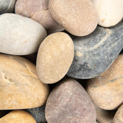 MSI Amazon Decorative Polished Multicolor Pebbles, 0.4 inch - 1.2 inch, 40 lb. Bag (55 Bags/Pallet)