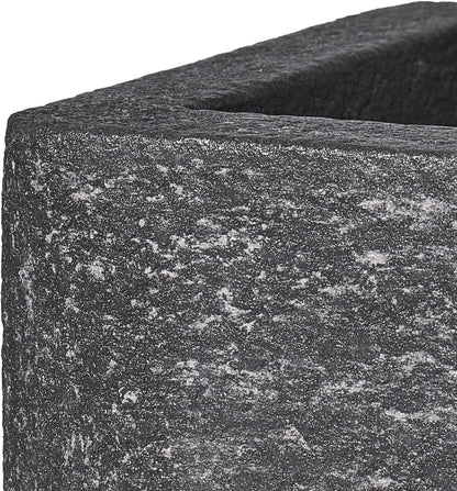 24 Inch Rectangular Concrete Planter,Durable All-Weather Use with Drainage Holes,Large Rectangular Planter for Outdoor Indoor Plants