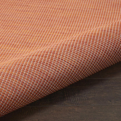 Nourison Positano Indoor/Outdoor Terracotta 6' x Round Area Rug, Easy Cleaning, Non Shedding, Bed Room, Living Room, Dining Room, Backyard, Deck, Patio (6 Round)