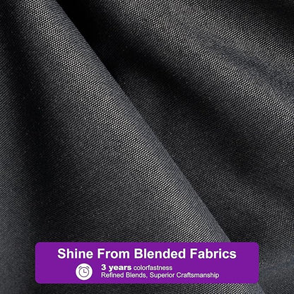 PURPLE LEAF 9' X 11.5' Rectangle Cantilever Umbrella with Base Outdoor Large Aluminum Patio Umbrella with 3-Year Fade Resistance Recycled Fabric and 360-degree Rotation for Deck Garden, Graphite Grey