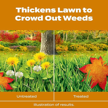 Scotts Turf Builder WinterGuard Fall Weed & Feed3, Weed Killer Plus Fall Fertilizer, 5,000 sq. ft., 14.29 lbs.