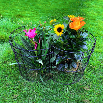 10 Pack Garden Plant Protection Cloches 14"x16", Heavy Duty Chicken Wire Plant Protectors, Rustproof Metal Garden Cages to Shield Seedlings, Flowers & Vegetables from Animals