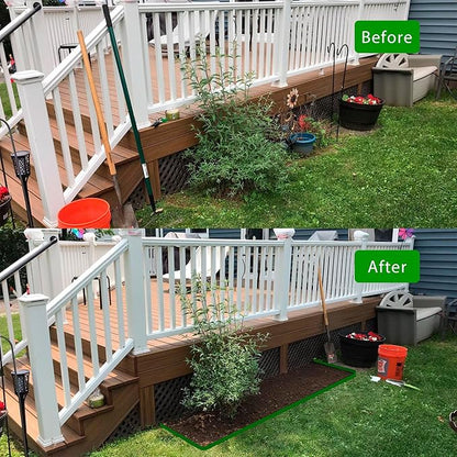 Landscape Edging Border 100 FT 2 Inch Tall with 180 Spikes, Plastic Edging for Landscaping, Garden Edging Border, Flower Bed, Paver and Lawn Edging Border, Green