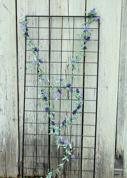 American Garden Works STNMB Narrow Screen Trellis, Black 64.25"H