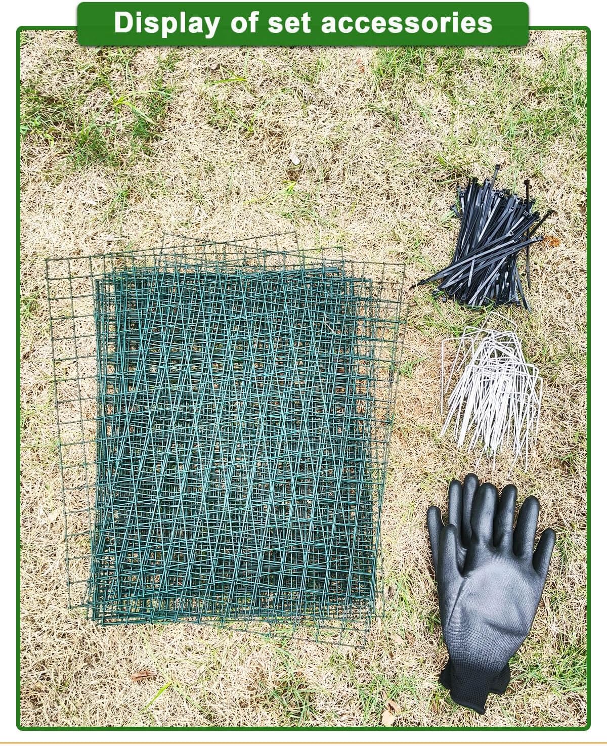 15Pcs Plant Protectors from Animals - Plant Cages for Outdoor Plants 11.8"x15.8" Metal Mesh Garden Protector for Flowers, Vegetables, to Stop Rabbits, Chickens and Squirrels
