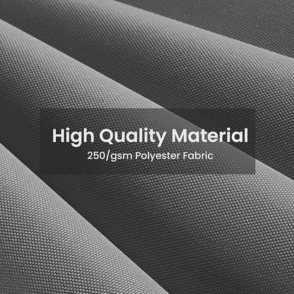 9x12 FT Cantilever Patio Umbrella Double Top Outdoor Rectangular Large Heavy Duty Aluminum Offset Umbrellas with 7 Level Tilt 360-degree Rotation for Pool Garden Deck, Grey