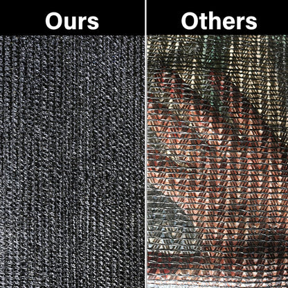 winemana 70% Black Shade Cloth, 6.6 x 16 FT Durable Mesh Tarp with Grommets, Resistant Garden Sun Shade Netting with Taped Edge for Plant Cover, Greenhouse, Patio, Tomatoes, Chicken Coop, Barn Kennel