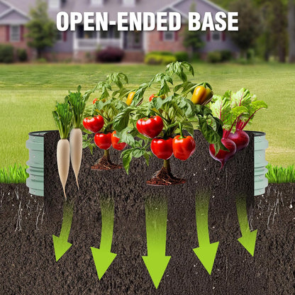 WORKPRO 4x2x1ft Galvanized Raised Garden Bed Set, Rust & Corrosion Protection, Easy Assembly, Safe Edge, Ideal for Vegetables & Flowers, Green