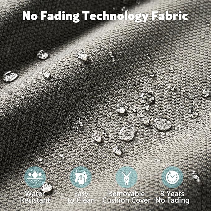 2 Pack Wicker Patio Furniture Chairs,Outdoor Rattan Chairs with Armrest Support 250 lb,Dark Gray