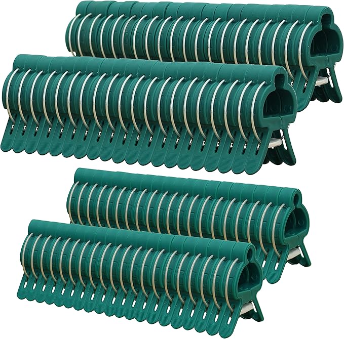 Gardzen 80 Pcs Garden Plant Clips, Plant Support Clips for Securing Stems, Flowers or Climbing Vines to Tomato Cages, Trellis