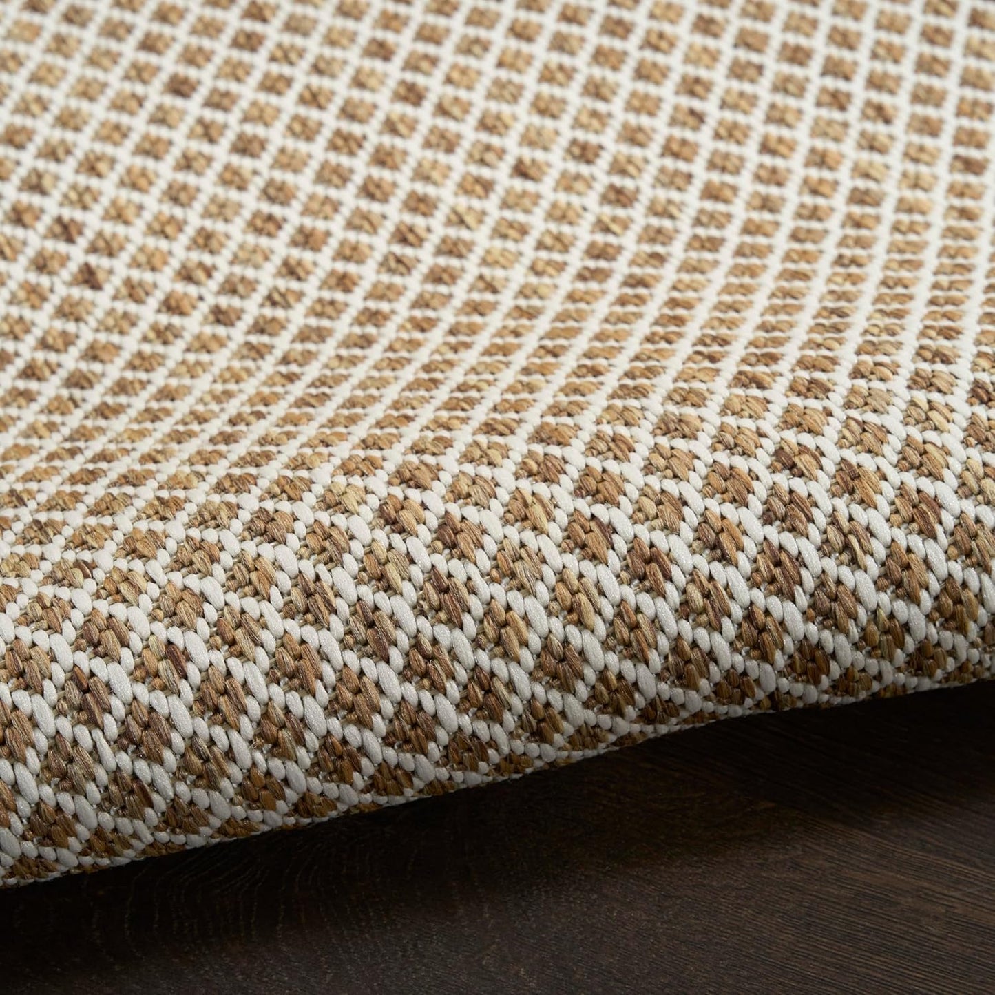 Nourison Home Courtyard Jute Ivory 3' x 5' Area Rug - Easy Cleaning, Non Shedding, Bed Room, Living Room, Dining Room, Kitchen (3' x 5')