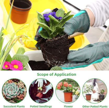 TDHDIKE Plastic Planter Nursery Pots 4" Small (50pcs) Seedlings Flower Pots Container Seed Starting Pots for Plants Come with 50pcs Labels