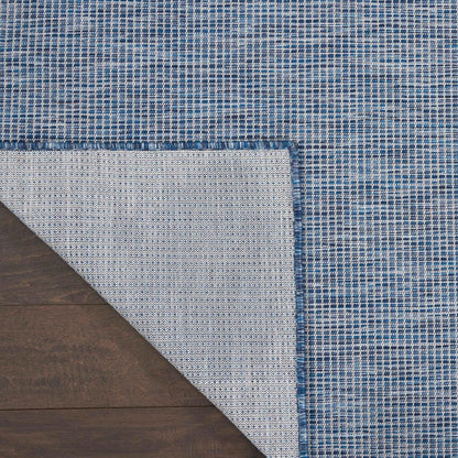 Nourison Positano Indoor-Outdoor Navy Blue 8' x 10' Area Rug, Easy Cleaning, Non Shedding, Bed Room, Living Room, Dining Room, Backyard, Deck, Patio (8x10)