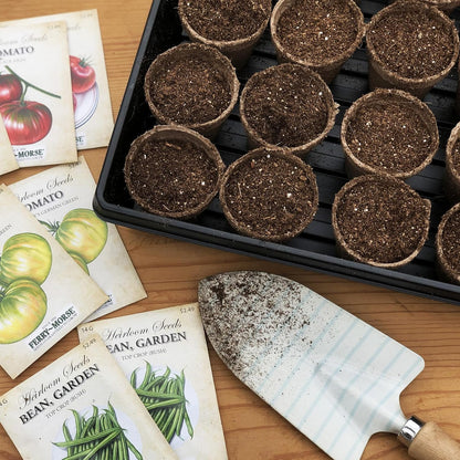 Jiffy Seed Starting Watertight Plastic Plant Tray, 10.75" x 21" - 10 Trays