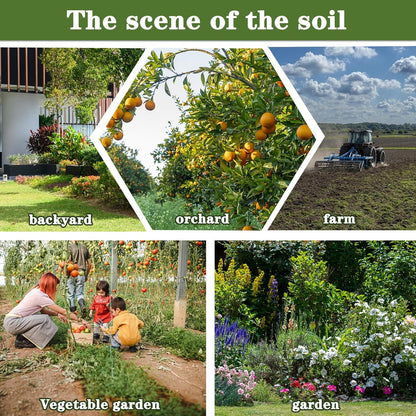 36" Soil Sample Probe Stainless Steel T-Style Handle Sampling Soil Probe Soil Sample Test Tool Kits with Foot Pedal and Reusable Sample Bags for Farm/Agriculture/Garden/Lawn/Golf Course