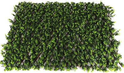 3rd Street Inn™ Leaf Trellis - Bamboo Greenery Panel - Boxwood and Ivy Privacy Fence Substitute - DIY Flexible Fencing (1, Wintergreen)
