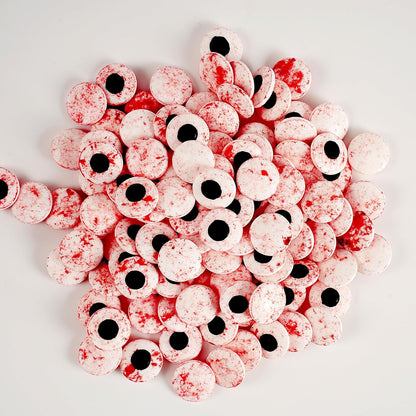 Kasvan Candy Eyeballs - Edible Bloody Red Eyes 85g/3 Oz, Halloween Sprinkles, Baking Cake Decorations, Ice Cream Toppings and Cookie Decorating, Wedding Party Chirstmas Supplies