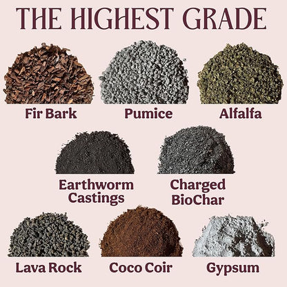 Craft Houseplant Potting Mix, Elite House Plant Soil, Chunky, Well Draining Potting Soil for Indoor Plants, Tropical Plants & Potted Plants, Sustainable & Peat Free, Less Prone to Gnats 4qt