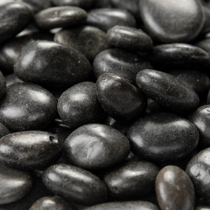 MSI Decorative Polished Black Pebbles, 0.4 Inch, 40 lb. Bag