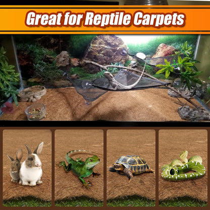 Coco Liner Roll, 16 x 120 Inch Coconut Fiber Liners for Planter Window Box Flower Basket, Natural Coco Mats Coco Coir Sheet for Reptile Carpet, Animal Pet Pad, Garden Decoration