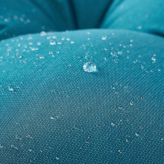 ARTPLAN All Weather Chair Outdoor Cushions Wicker Tufted Pillow with Back for Outdoor Furniture