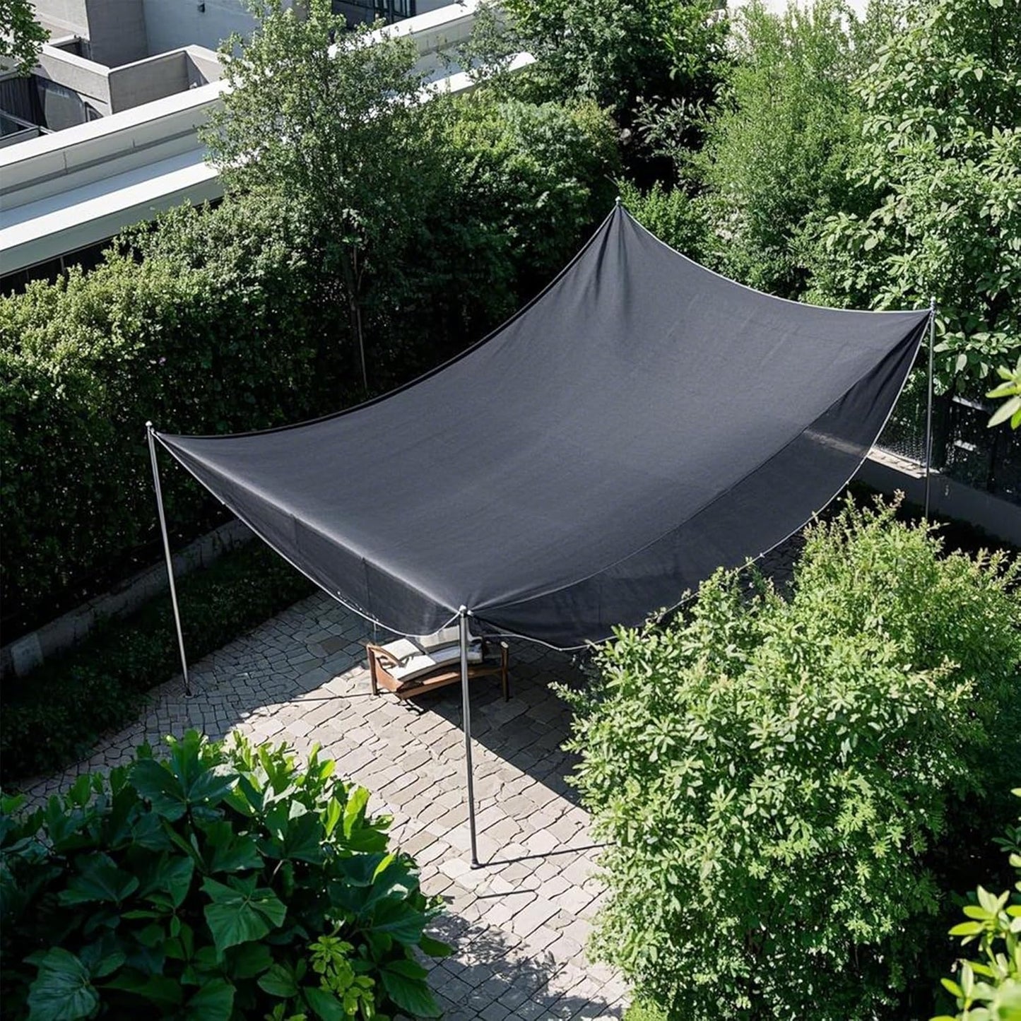 winemana 90% Black Shade Cloth, 3.3 x 10 FT Garden Mesh Tarp for Plants Heat Protection with Grommets, Sunshade Plant Cover for Greenhouse, Barns Kennel, Outdoor Netting Screens for Patio & Porch