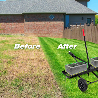 Suchtale 40inch Tow Behind Dethatcher with 20 Spring Steel Tines,Lawn Sweeper Garden Grass Tractor Rake Removes Thatch from Large Lawns, Riding Lawn Mower Attachments for Outdoor Yard Tools Lawn Care