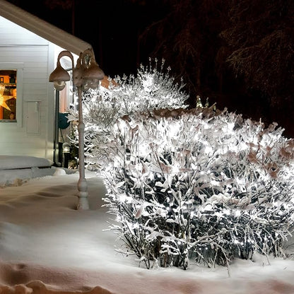 2 Pack Solar Christmas Lights Outdoor, 72FT 200 LED Solar String Lights with 8 Lighting Modes, IP65 Waterproof Solar Lights Outdoor for Xmas Garden Party Tree Decor