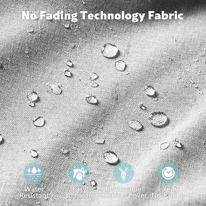 2 Pack Wicker Patio Furniture Chairs,Outdoor Rattan Chairs with Armrest Support 250 lb,Gray