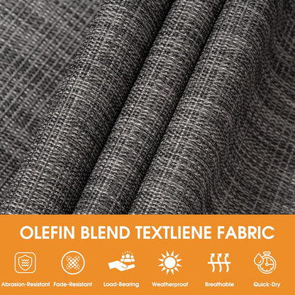 Lazy Daze Hammocks 11 FT Double Outside Hammock Quick Dry Olefin Fabric Hammock with Spreader Bar & Side Pocket for Outdoor Poolside Backyard 450 lbs Capacity, Black