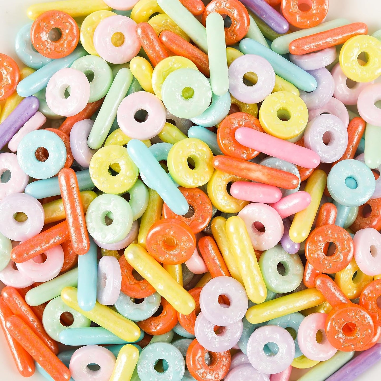 Kasvan Donut Sugar Sprinkles - Edible Candy Pearls 130g/4.58 Oz, Mix Size, Baking Cake Decorations, Ice Cream Toppings and Cookie Decorating, Wedding Party Chirstmas Supplies