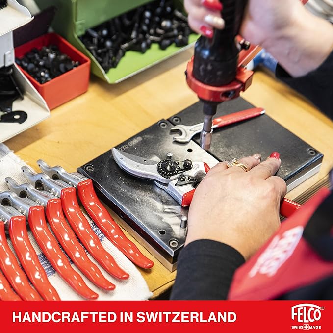 Felco F2 Pruning Shears – 9.25" Swiss-Made Garden Clippers for Professional Pruning | Hand Pruners for Gardening | Garden Tool Cutter with Precision Bypass Blade, Aluminum Body, Replaceable Parts