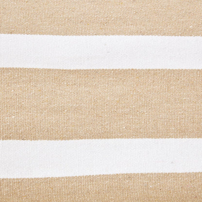 Amazon Basics Double Hammock with 9-Foot Space Saving Steel Stand and Carrying Case, 450 lb Capacity, Beige Stripe with Lace, 110 x 47 x 43 inches