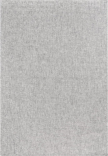CAMILSON Easy Jute Rug 4x6, Indoor Outdoor Gray Color Farmhouse Area Rugs for Living Room Patio and Kitchen Rug, Solid Boho Woven Design, Easy-Cleaning, Washable Outside Carpet Alfombras (4 x 6)