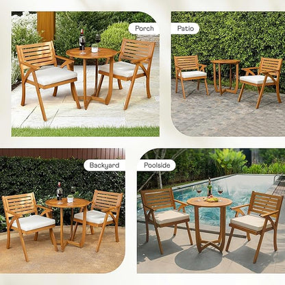 IDZO Sauvage Bistro Armchairs with Table - Set of 3