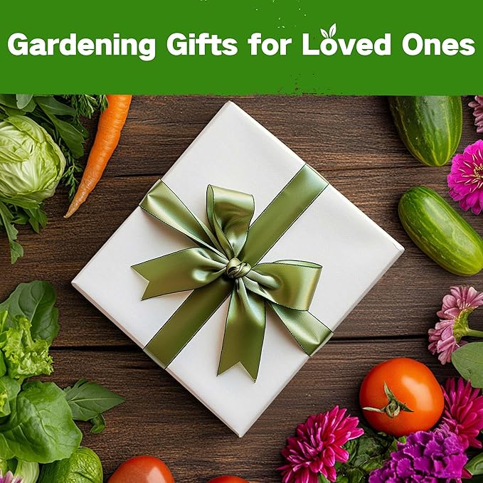 Lush&Dew Raised Garden Bed Heirloom Seed Bank, 32 Varieties 30,000+ Non-GMO Survival Seeds for Planting Vegetables Herbs Fruits, Gardening Gifts for Women Men, Seed Vault Kit, Emergency Food Supplies