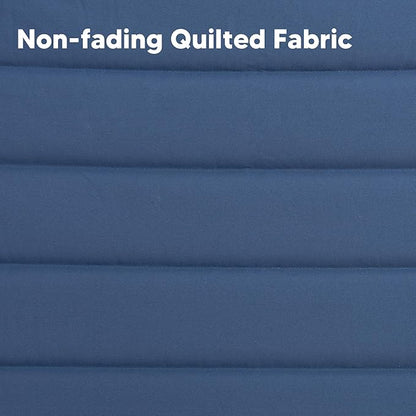 SUNCREAT 2 Person Free Standing Hammock with 15 ft Stand, 475 lbs Capacity, Backyard Hammock with Stand, Navy