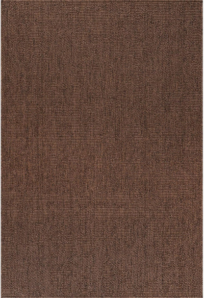 CAMILSON Easy Jute Rug 9x12, Indoor Outdoor Brown Color Fiber Area Rugs for Living Room Patio and Kitchen Rug, Solid Boho Woven Design, Easy-Cleaning, Washable Outside Carpet Alfombras (9 x 12)