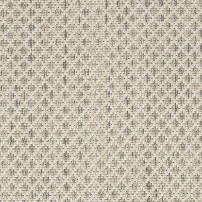 Nourison Home Courtyard Indoor/Outdoor Ivory Silver 2'2" x 12' Area Rug, Easy Cleaning, Non Shedding, Bed Room, Living Room, Dining Room, Backyard, Deck, Patio (2x12)