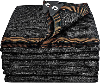 winemana 20x48 FT Black Shade Cloth, 70% UV Resistant Mesh Tarp with Reinforced Grommets, Breathable Sun Shade Net for Garden, Greenhouse, Patio Plants and Animal Coop Cover