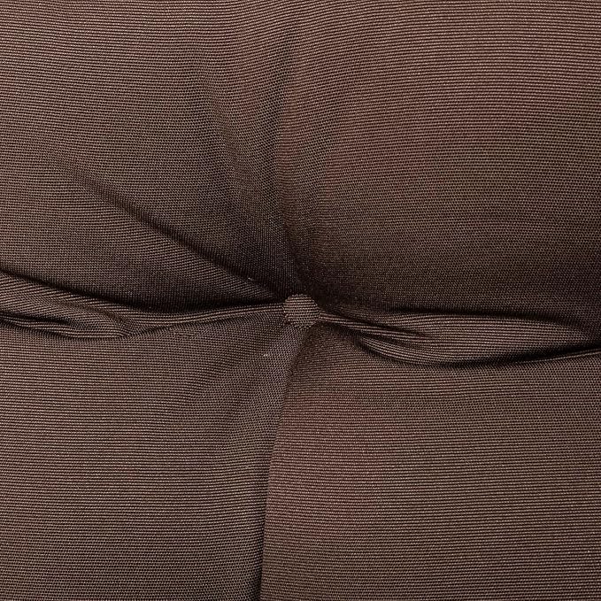 ARTPLAN All Weather Chair Outdoor Cushions Wicker Tufted Pillow with Back for Outdoor Furniture