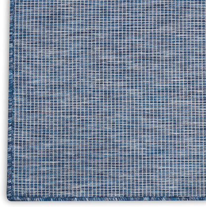 Nourison Positano Indoor-Outdoor Navy Blue 8' x 10' Area Rug, Easy Cleaning, Non Shedding, Bed Room, Living Room, Dining Room, Backyard, Deck, Patio (8x10)
