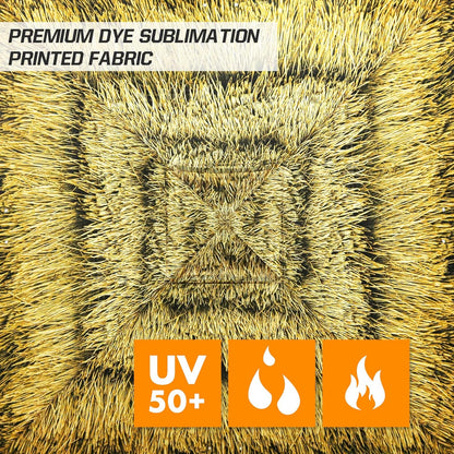 EAGLE PEAK Pop Up Canopy Tent with Wheeled Carry Bag, 8 Stakes, 4 Ropes, 4 Weight Bags, Easy Set Up Tent Canopy, 10x10 ft, 100sqft of Shade, Tiki