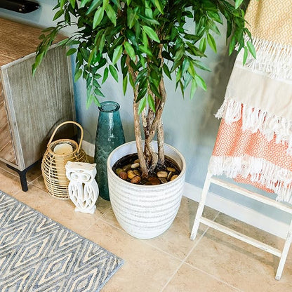 5 lbs Approx. 82 River Rocks Stones for Plants Pebbles for Indoor Plants | Aquarium Fish Tank Rocks | Polished Decorative Rocks for Vases (1.6-2.4 Inches)