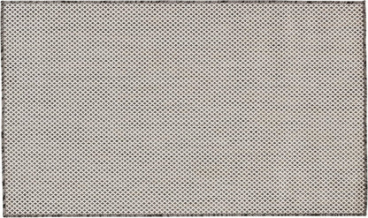 Nourison Courtyard Indoor/Outdoor Ivory Charcoal 3' x 5' Area Rug, Geometric, Easy Cleaning, Non Shedding, Bed Room, Living Room, Dining Room, Deck, Patio, Backyard (3x5)