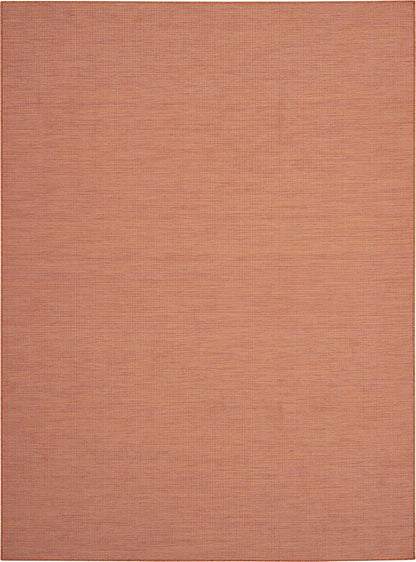Nourison Home Positano Indoor/Outdoor Terracotta 10' x 14' Area Rug, Easy Cleaning, Non Shedding, Bed Room, Living Room, Dining Room, Backyard, Deck, Patio (10x14)