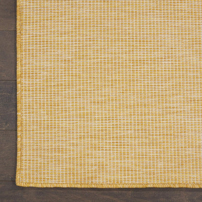 Nourison Positano Indoor/Outdoor Yellow 2'2" x 12' Area Rug, Easy Cleaning, Non Shedding, Bed Room, Living Room, Dining Room, Backyard, Deck, Patio (2x12)