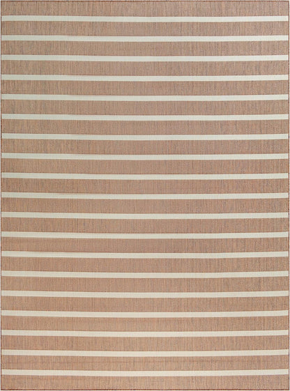Nourison Home Positano Indoor/Outdoor Jute Ivory 9' x 12' Area Rug, Easy Cleaning, Non Shedding, Bed Room, Living Room, Dining Room, Backyard, Deck, Patio (9x12)