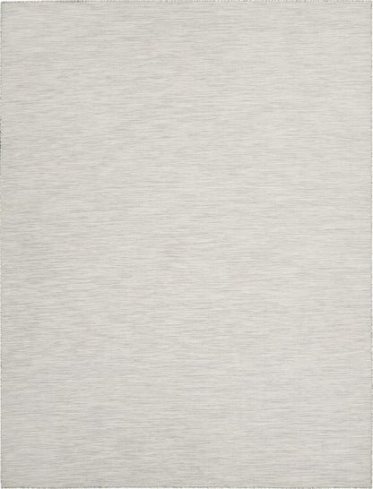 Nourison Positano Indoor/Outdoor Light Grey 10' x 14' Area Rug, Easy Cleaning, Non Shedding, Bed Room, Living Room, Dining Room, Backyard, Deck, Patio (10x14)